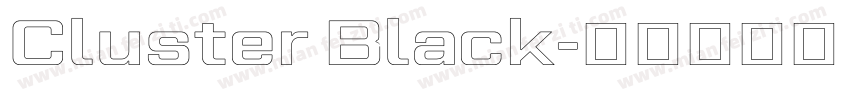 Cluster Black字体转换